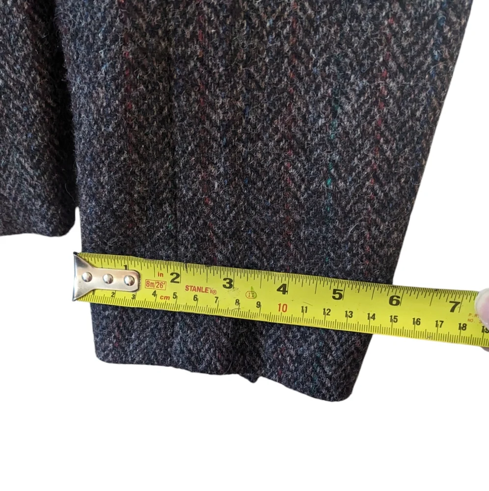 Men's Herringbone Wool Blazer - Gray - Picture 15 of 15